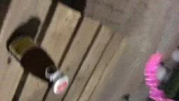 お外でアナルオナニー