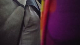 #52 ★3 長身細身ｷﾞｬﾙのﾐﾆｽｶ越しの尻に勃起ﾁﾝｺをｶﾞｯﾂﾘ押付&ﾀｯﾁ