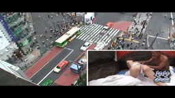 渋谷の路上でダンプ上でハメまくる！２