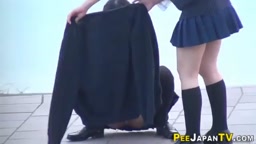 JKの野外連れション1