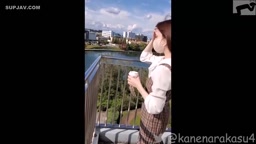 震える色白地方女子