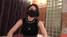 マスク美女のフェラ