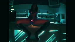 ブーツを履いたかわいい女の子のダンス 06