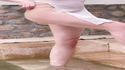 巨乳美女の温泉撮影1