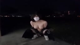 野外オナニーしてたら通行人が来る