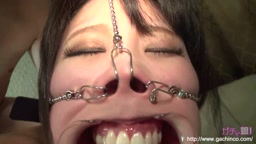 鼻フック肉便器　イラマとアナル