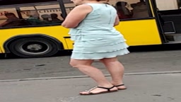 Touched tits from behind for older lady (full length vid)