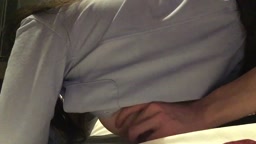 Lカップ制服四つん這いカリカリ乳首責め