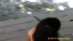 Indonesian Babe's Striptease