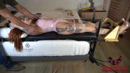 Tickling Girls Videos Sarah stretched and tickled