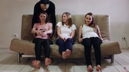 RussianFetish Triple tickling madness Part 1