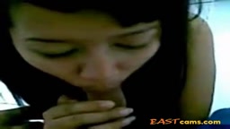 Indonesian Babe Gets Naughty on the Floor