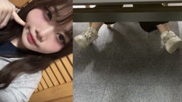 妹の友達のスニーカーにぶっかけ