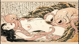 妄想AI劇場「令和の葛飾北斎『蛸と海女』」