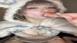 淫語　舌ピ　金髪ショート　