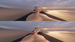 Ada Wong beach footjob VR