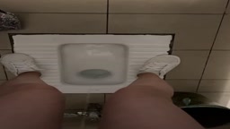 chi girl pees her panty in toilet