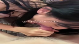 水着美女フェラ スマホ撮影