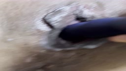 嫁の白濁汁垂れ流しオナニー