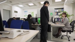 Creampie sex with my female boss at work