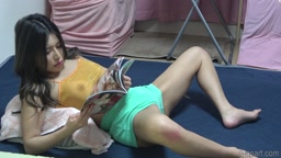 Hot Japanese GAL REMI Starts Masturbating by Rubbing Her Big Boobs