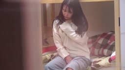 〔HD〕黒髪清楚な実家暮らしの文系ゆるフワ女子大生の自室での妄想オナニー