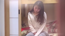 〔HD〕黒髪清楚な実家暮らしの文系ゆるフワ女子大生の自室での妄想オナニー