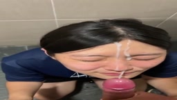 大学後輩　ぶっかけからのお掃除フェラ