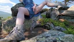 CD Masturbation in the mountains