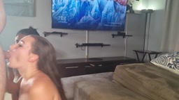 Interracial Threesome With A White Couple - POV Blowjob & Pussy Fucking