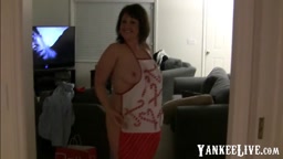 Christmas Dinner with Busty Amateur Girl