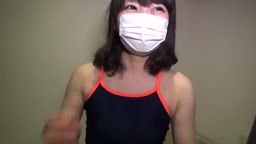 無　スク水を着せた人妻に射精