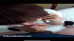 電話しながら浮気フェラ