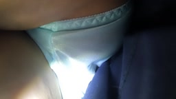 #05 ★4 エロい水色ｻﾃﾝPのセーラー服JK