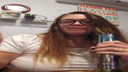 Drunk/high flashing wife