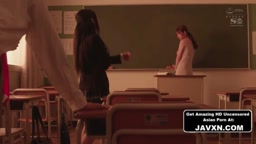 Beautiful Asian Teen In Class