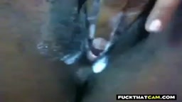 Ebony Creamy Solo with Sex Toy on Webcam