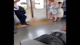 電車内で立ったままオナニー