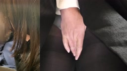 痴〇電車—一般OLの実態／出勤前公衆の面前でケツ丸出し手マン／身動き取れず半裸で完堕精神滑落