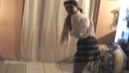 Esposa bailando en video casero amateur