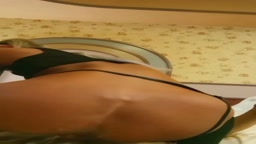 【黒ギャル】 杭打ち騎乗位 中出し