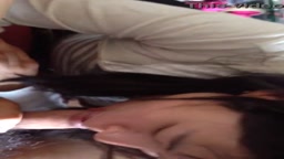 女子大生が彼氏の部屋でフェラ抜き