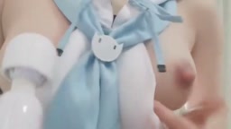コスプレ ヌルヌルデカ乳首オナニー