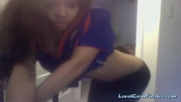 Ebony Amateur with Big Tits on Webcam