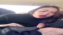 車内でこっそりフェラしちゃう欲求不満義姉♡