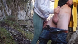 朝の森でのランニング中のサプライズ。