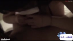 Jカップ爆乳JD早希ちゃんと黒マイクロビキニで生ハメ