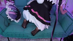 裏庭うめるちゃんはじめての実写お給仕です