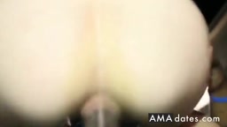 Interracial Public Sex in Parking Lot with BBC