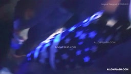 Encoxada at club with giant ass grinding on crotch